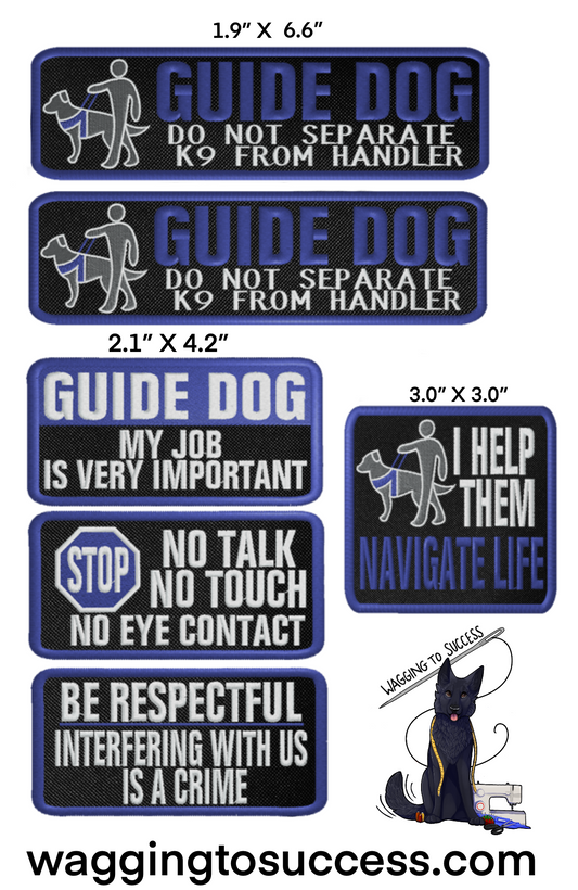 Guide Dog Patch Set